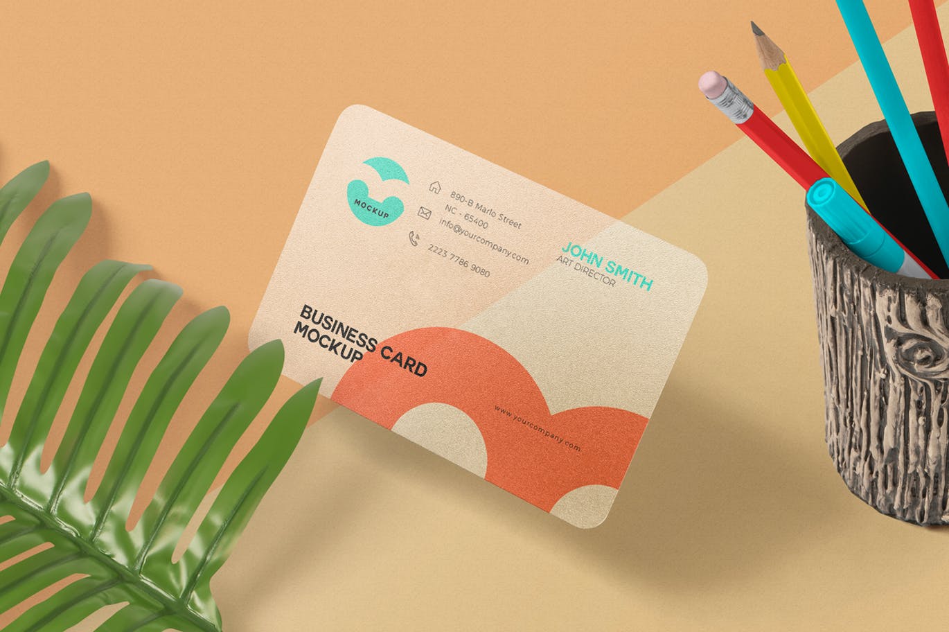 透明样式名片设计PSD样机素材 Transparent Business Card Mockups