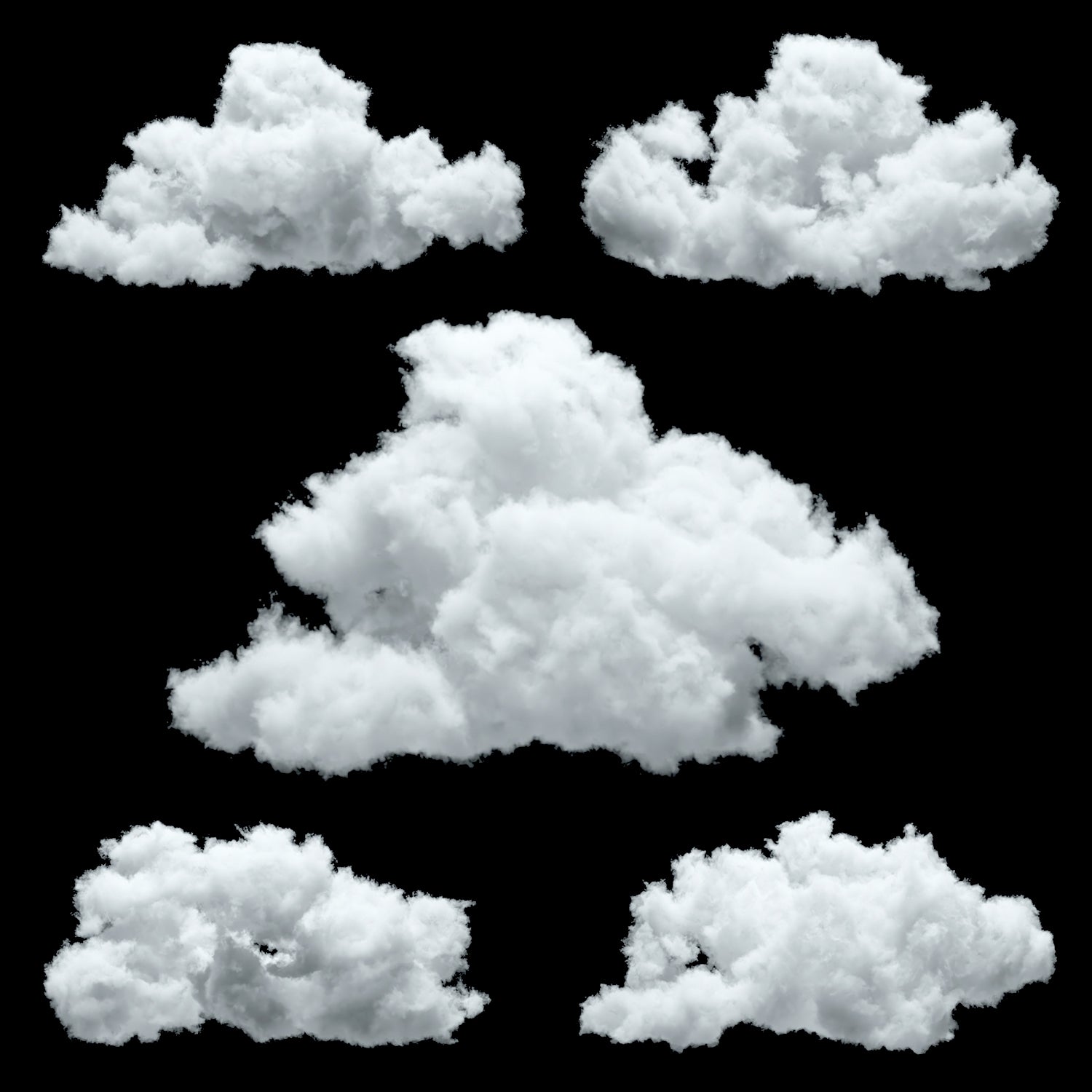 25组静态VDB体积云模型乌云白云3D模型 含中文字幕教程Cloud Essentials | Volume 1