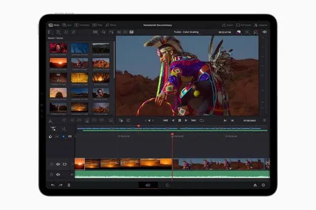 苹果公司宣布GPU渲染器Octane X和达芬奇调色软件将登陆苹果iPad Pro