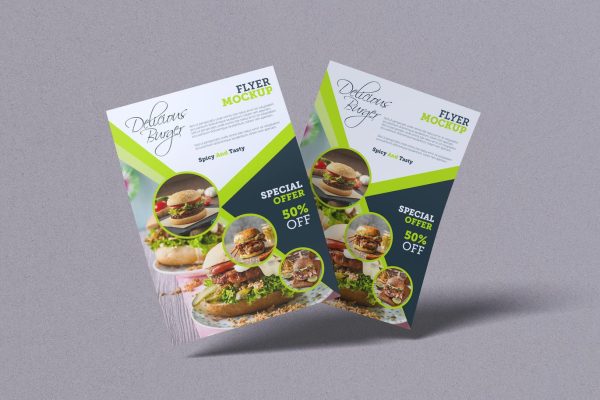 纸张宣传单设计样机素材 Flyer Mockups