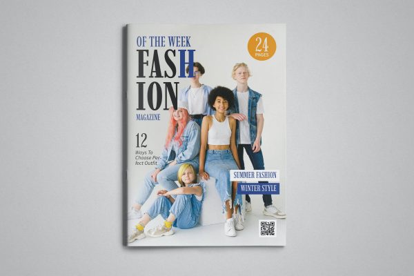 女性时尚服装杂志设计INDD模板 Fashion Magazine Template