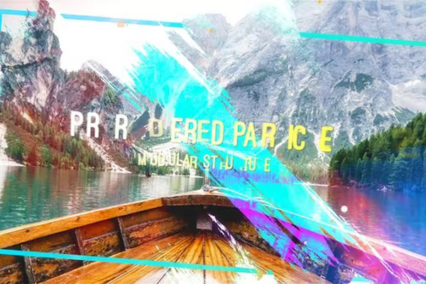 AE模板-多彩画笔笔刷涂抹幻灯片开场片头 Colorful Brush Opener