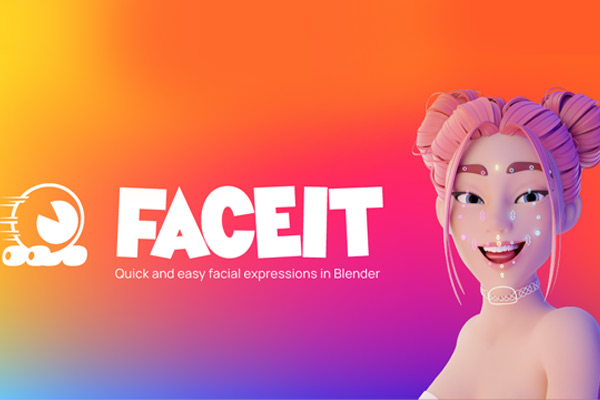 Blender插件-人像面部表情动作捕捉自动绑定工具 Faceit v2.1.2