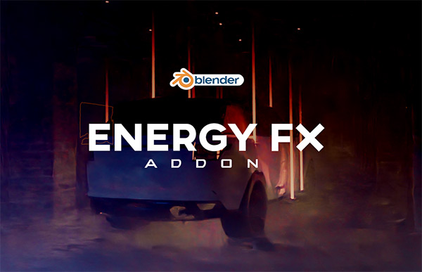 Blender插件-能量光线激光电流冲击波特效元素预设插件 Energy Fx Addon