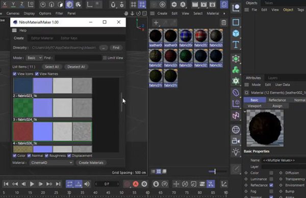 C4D插件-多通道贴图材质自动生成C4D插件 MaterialMaker v1.01 Win