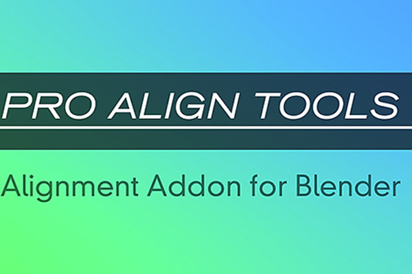 Blender插件-批量三维模型对象自动对齐工具 Pro Align Tools v2.1.7