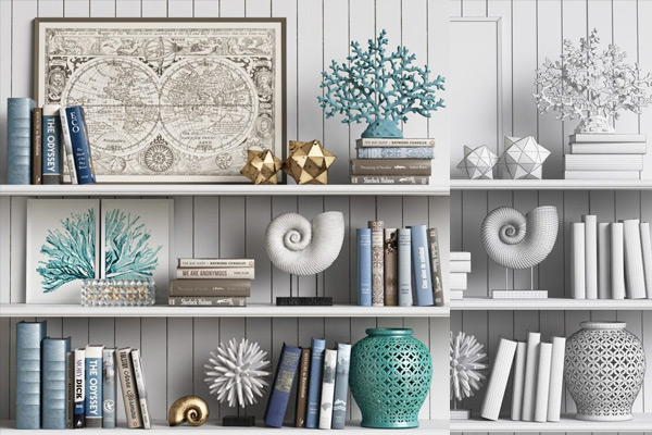 C4D模型-书本模型摆件装饰模型