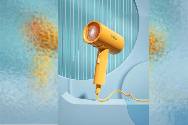 C4D工程-吹风机场景OC工程吹风机模型电商产品场景渲染工程