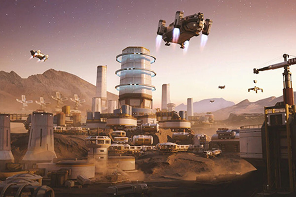 3D模型-科幻外星基地模型太空模型太空基地模型