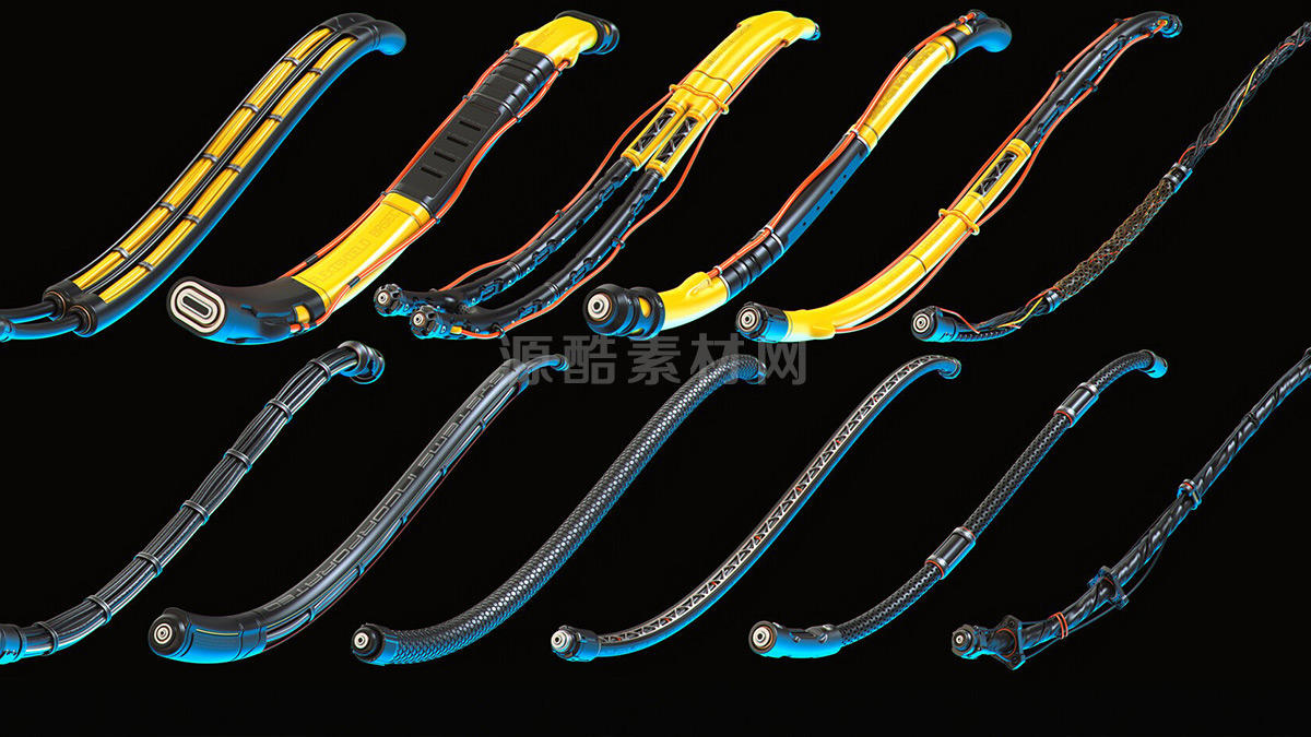 12条电线模型电缆模型
