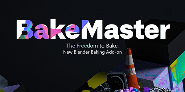 Blender插件-三维材质纹理贴图烘焙插件 BakeMaster V1.0