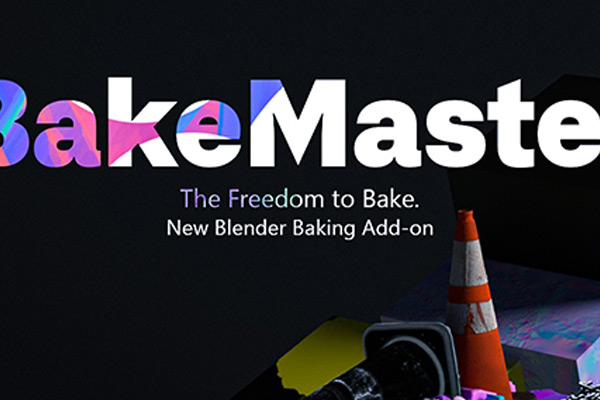 Blender插件-三维材质纹理贴图烘焙插件 BakeMaster V1.0