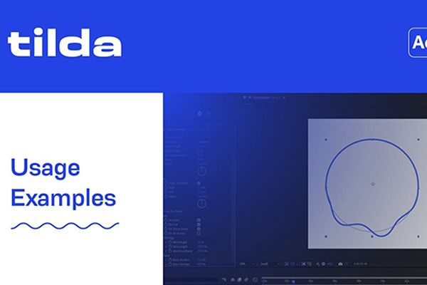 中文汉化任意形状路径生成波浪动画AE脚本 Tilda V1.0 +使用教程