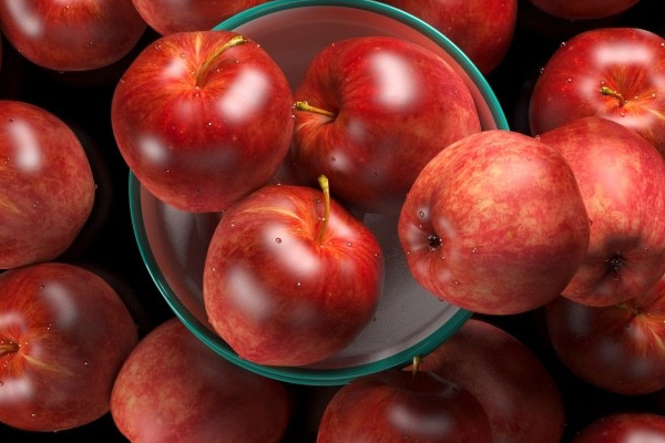 C4D模型-苹果模型水果模型