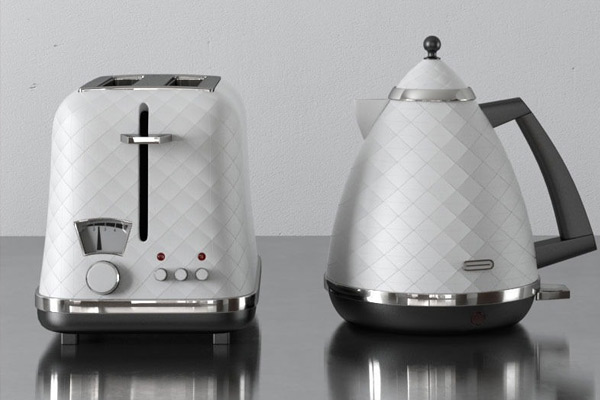 C4D模型-烤面包机模型电热水壶模型电器模型
