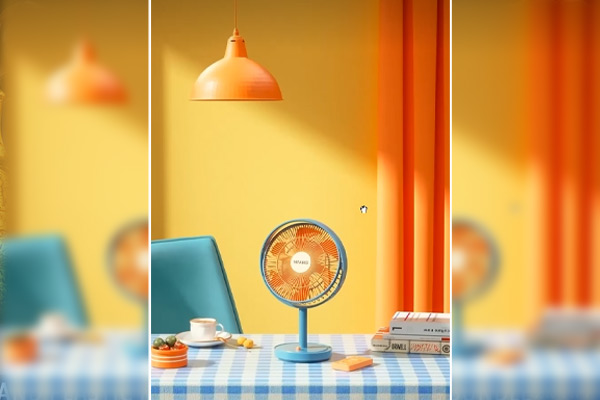 C4D工程-小风扇OC工程小风扇模型产品场景模型