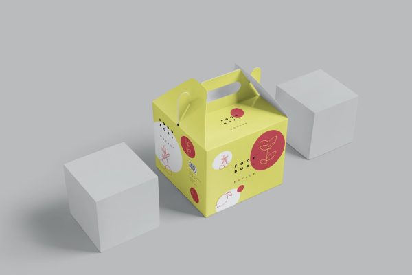 山墙礼品盒包装设计样机PSD素材 Gable Box Mockups