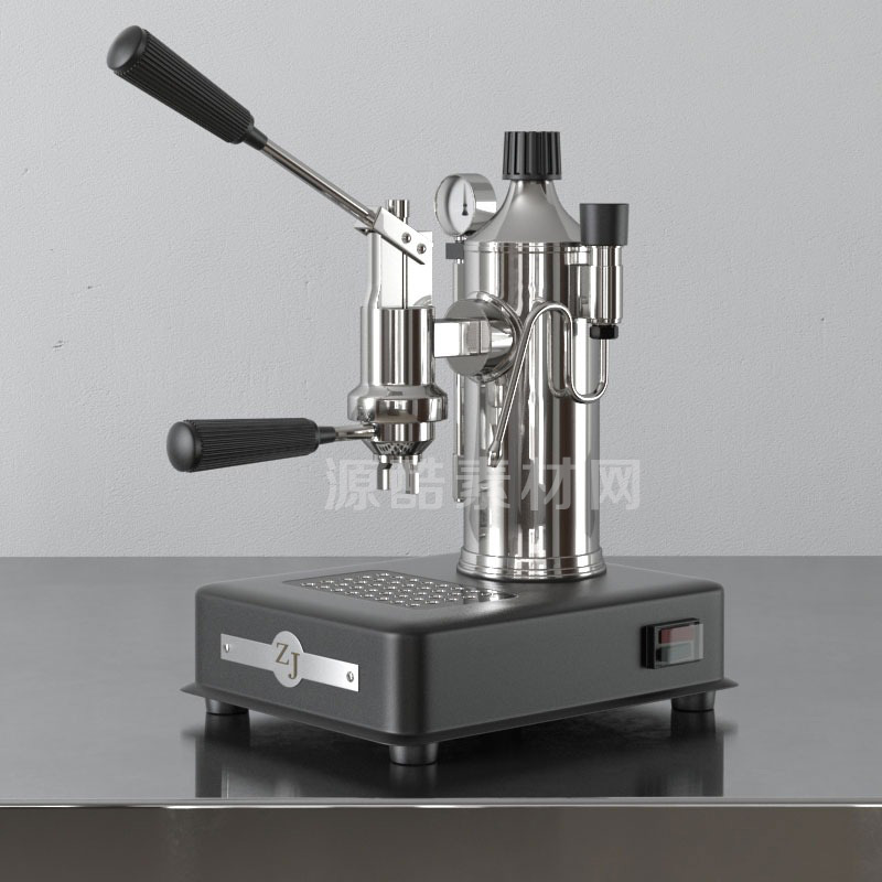 C4D模型-咖啡机模型电器3D模型