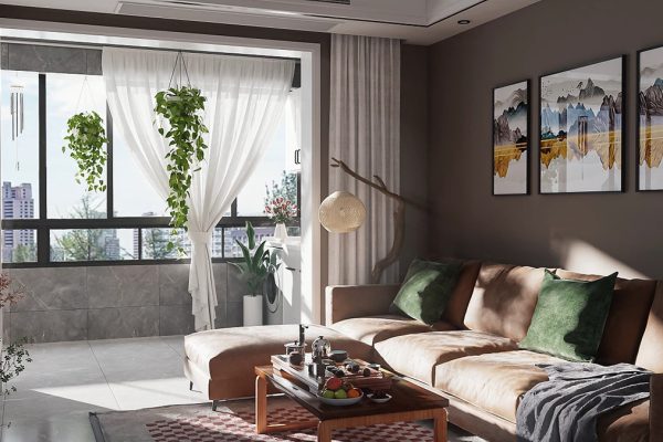 C4D工程-室内场景渲染OC工程室内场景模型