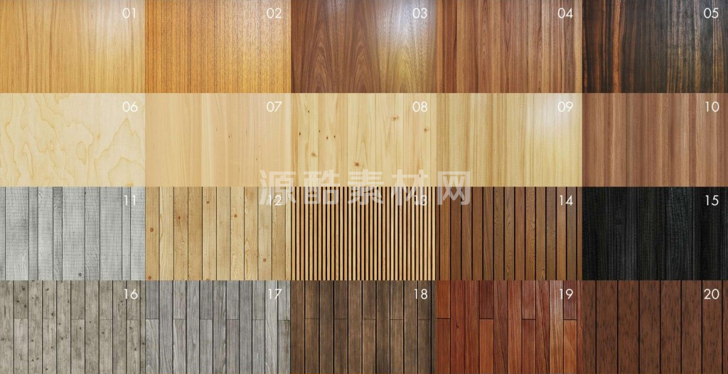 20组8K木纹木地板PRB无缝纹理贴图合集