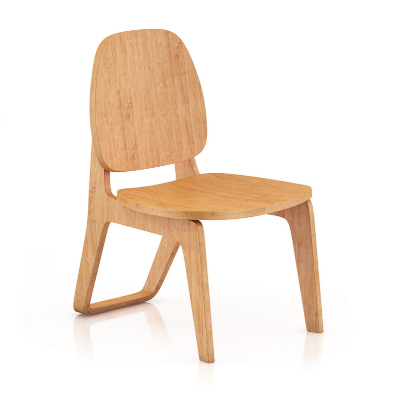 C4D模型-椅子模型靠木椅模型