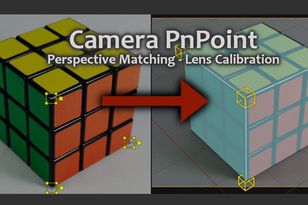 Blender插件-2D平面投射透视匹配摄像机镜头校准工具 Camera Pnpoint V0.0.5