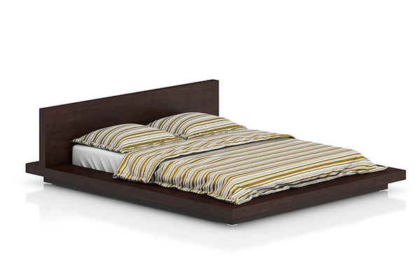 C4D模型-双人床模型被子模型家具模型下载