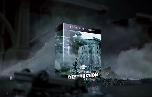 4K视频素材-120组好莱坞灾难电影建筑倒塌爆炸地面破坏特效素材 BigFilms DESTRUCTION Pack