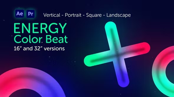 AE/PR模板-动感快闪节奏文字标题展示片头 Energy Color Beat