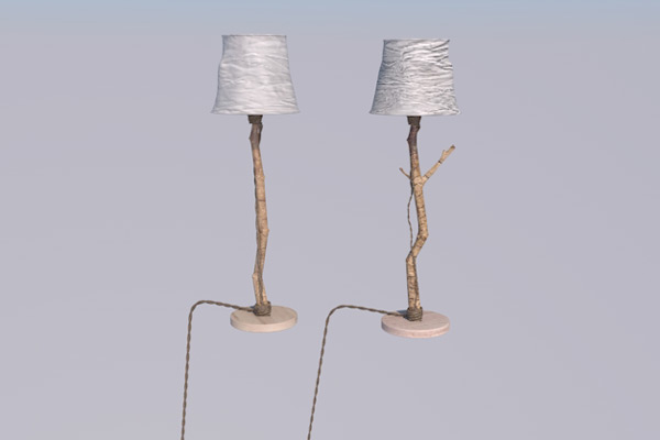 C4D模型-台灯模型电器模型