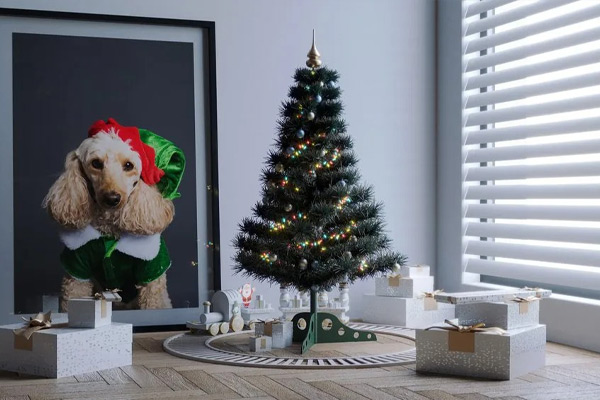 C4D工程-圣诞节场景CR工程圣诞场景模型圣诞树模型