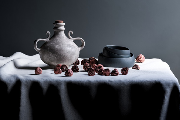 C4D工程-静物CR渲染工程陶瓷壶模型松果模型