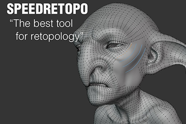 Blender插件-快速重新拓扑插件 SpeedRetopo v0.1.7