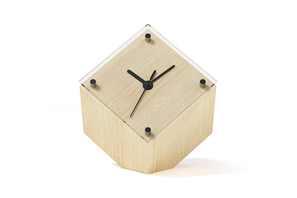 C4D木质钟表模型摆件装饰模型-C4D模型下载