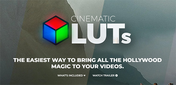 LUTs预设-120个好莱坞流行电影视频调色预设 Cinematic LUTs