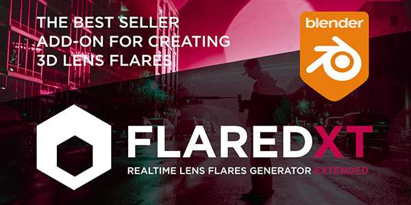 Blender插件-镜头光晕光斑光效生成器 Flared V1.9.4