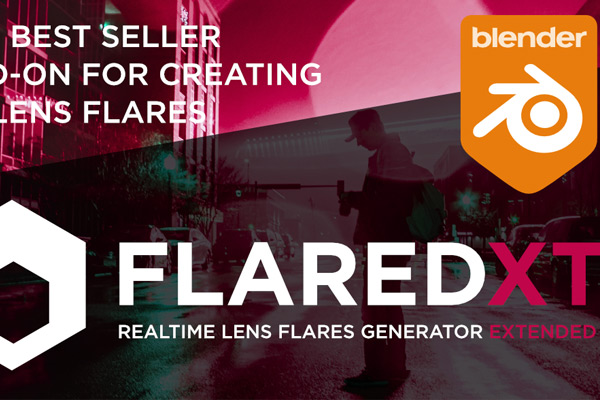 Blender插件-镜头光晕光斑光效生成器 Flared V1.9.4