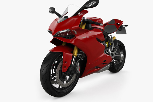 杜卡迪摩托车模型机车模型摩托车模型Ducati 1199 Panigale 2012 3D模型