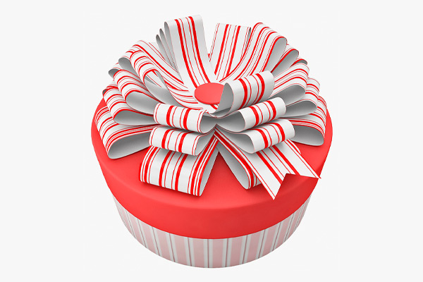 C4D模型-礼物包装盒模型礼品盒模型