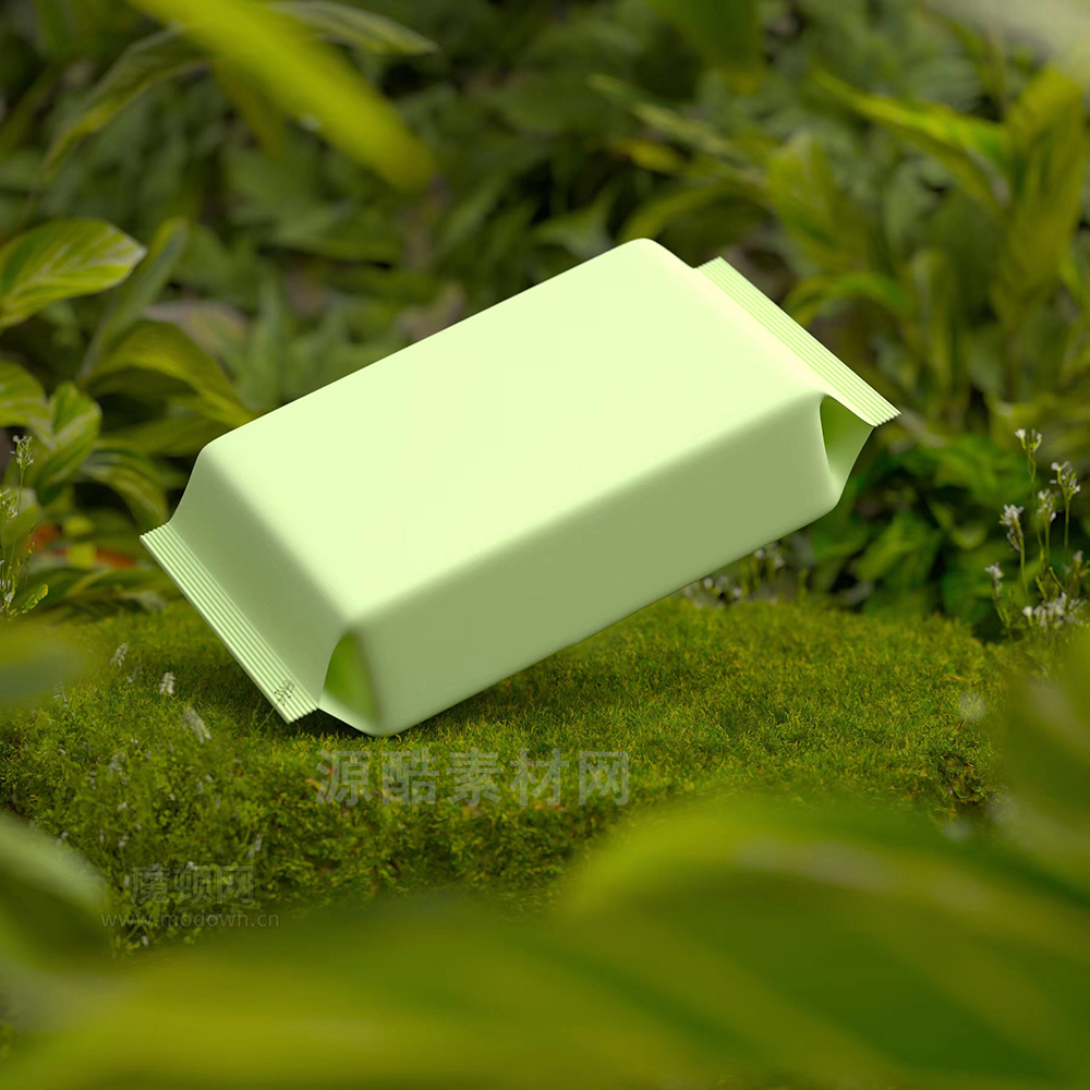 C4D工程-湿纸巾产品场景渲染OC工程湿纸巾包装模型场景模型
