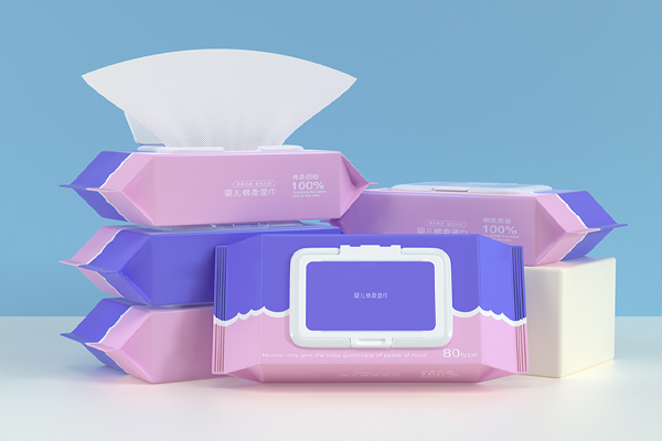 C4D工程-婴儿湿纸巾产品渲染OC工程湿纸巾模型