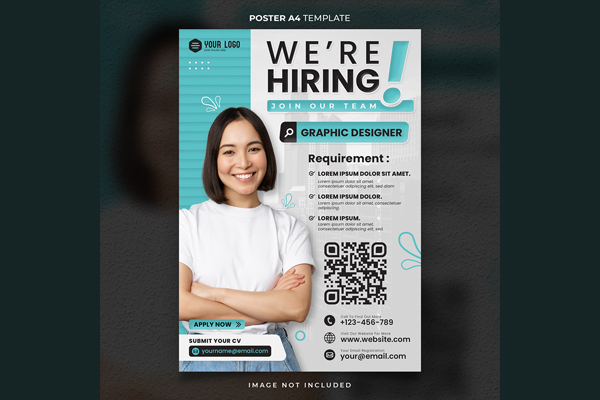 公开招聘海报设计模板素材