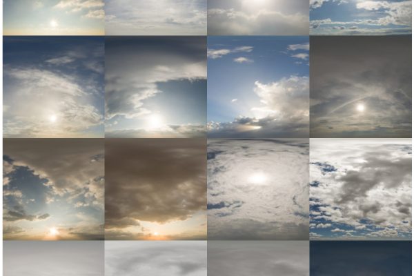 24张16K高分辨率真实天空环境HDRI贴图HDRI HDRI PRO PACK 03