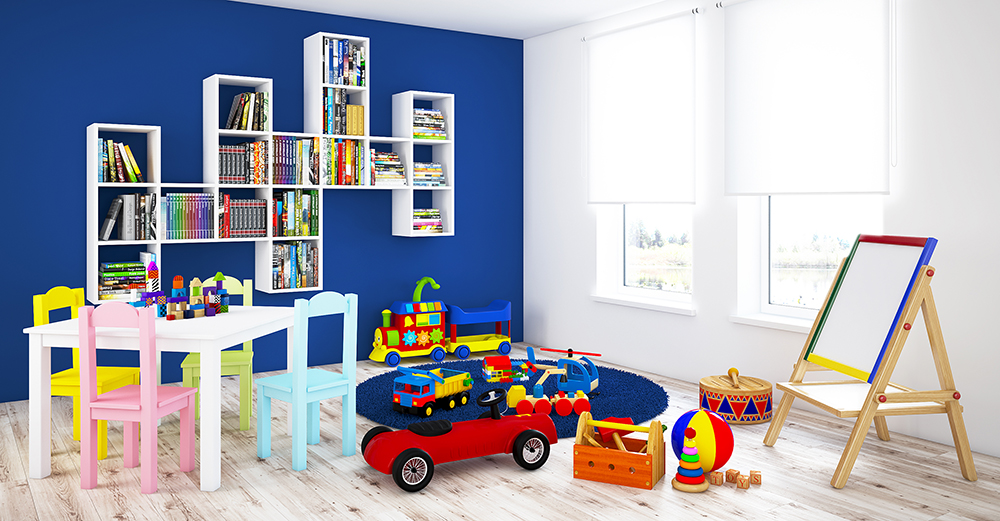 C4D工程-Vray儿童玩具房间场景渲染工程玩具模型