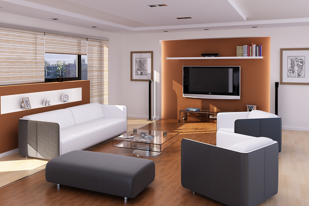 C4D工程-Vray室内客厅渲染场景工程客厅模型沙发模型