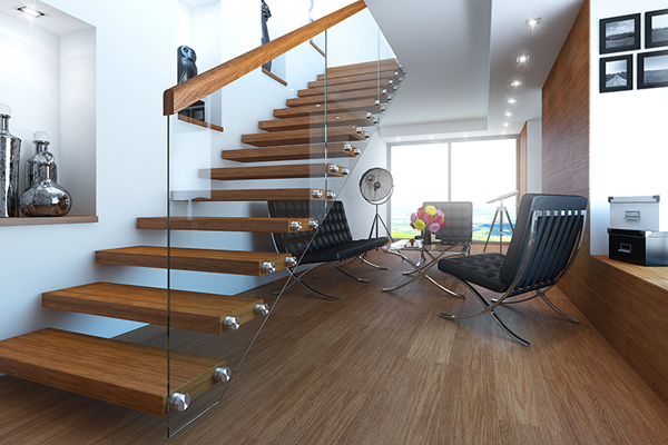 C4D工程-Vray楼梯复式房渲染场景工程室内场景模型