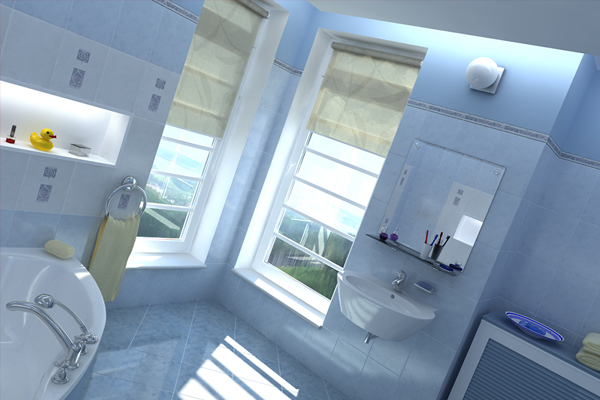 C4D工程-Vray浴室局部场景工程浴室模型浴池模型