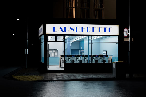 C4D工程-洗衣店场景RS工程洗衣房模型干洗店模型