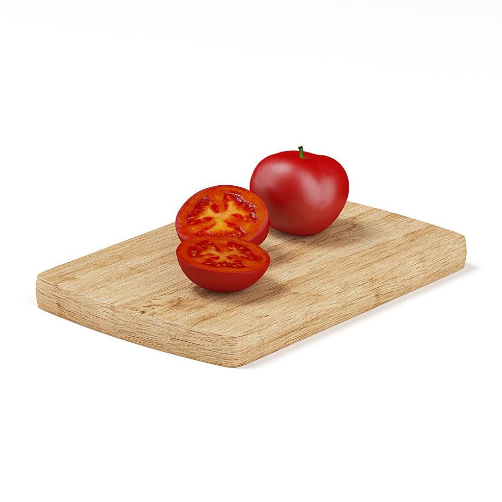 西红柿番茄模型切开的西红柿模型_C4D模型下载