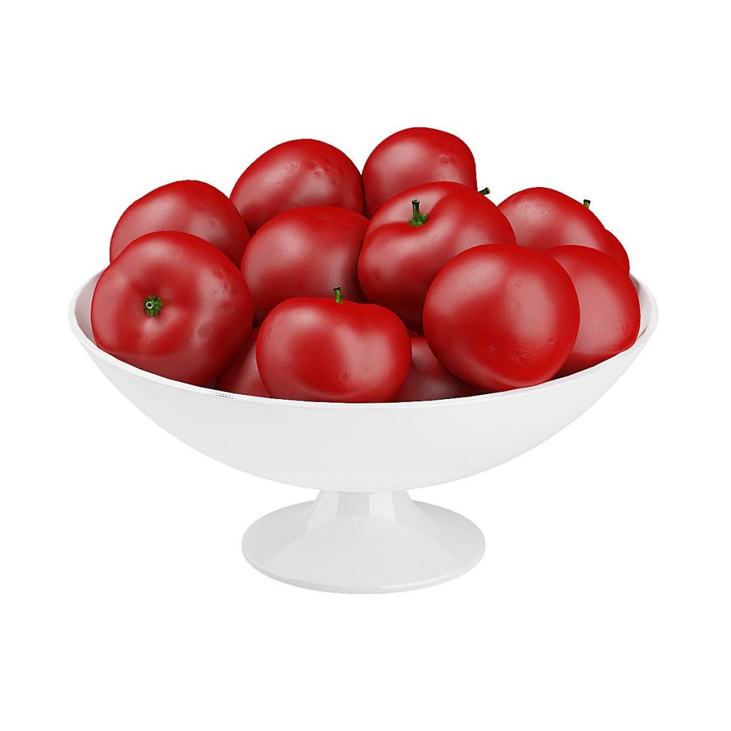 C4D水果模型-西红柿番茄模型素材下载